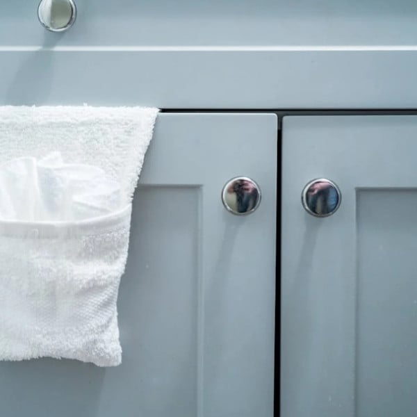 Cabinet Doors with Chrome Handles