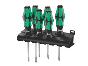 Wera Kraftform Screwdriver Set 6 Piece plus Storage Rack