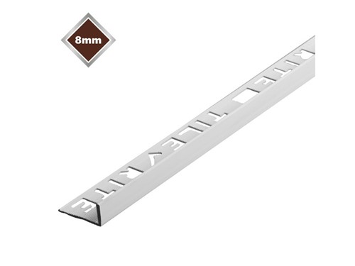 Tile Rite Tile Trim PVC L Shaped White 8mm