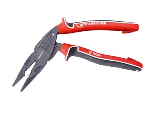 Rothenberger Ergonomic VDE Electrical Long Nose Pliers