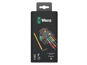 Wera TX BO BlackLaser Multi Coloured L Key Set 9 Piece