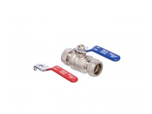 Altecnic Eres Red/Blue Lever Valve Full Bore 15mm