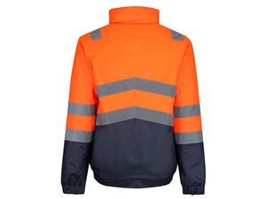 Regatta Pro Hi-Vis Bomber Jacket Orange/Navy - Size M