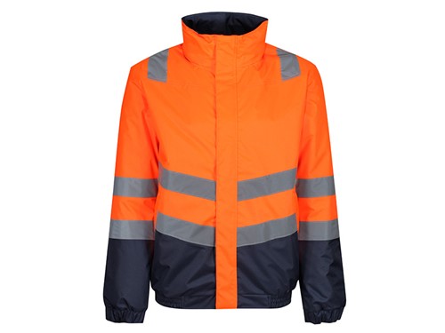 Regatta Pro Hi-Vis Bomber Jacket Orange/Navy