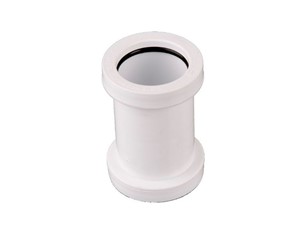 Push Fit Waste Straight Coupling 32mm - White