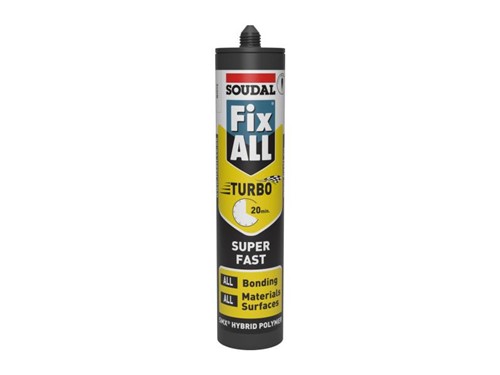 Soudal Fix All Turbo Adhesive and Sealant White 290ml