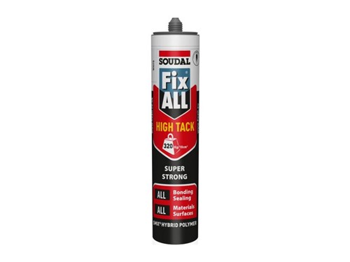 Soudal Fix All High Tack Adhesive & Sealant White 290ml