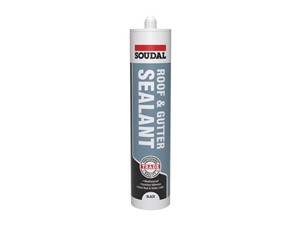 Soudal Roof and Gutter Sealant Black 290ml