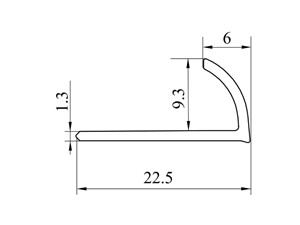 Tile Rite Round Profile Tile Edge 9.5mm 2.44m