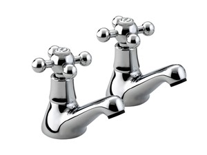 Bristan Regency Basin Taps Pair Chrome