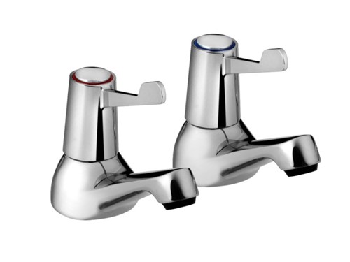 Bristan Basin Taps with 3in Levers 1/2 BSP