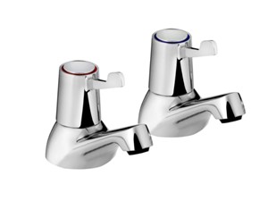 Bristan Basin Taps with 3in Levers 3/4 BSP