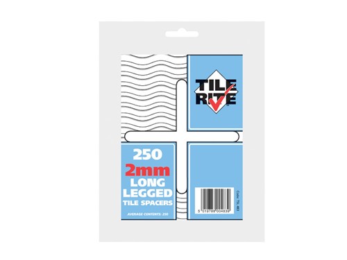 Tile Rite Long Leg Tile Spacers 2mm Pack of 250