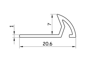 Tile Rite Tile Edging PVC Profile Plus White 7mm