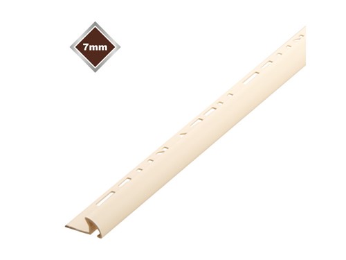 Tile Rite Profile Plus Tile Edging Soft Peach 7mm 2.44m