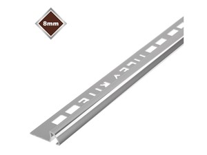 Tile Rite Profile Plus Quadrant Tile Edging 8mm Silver