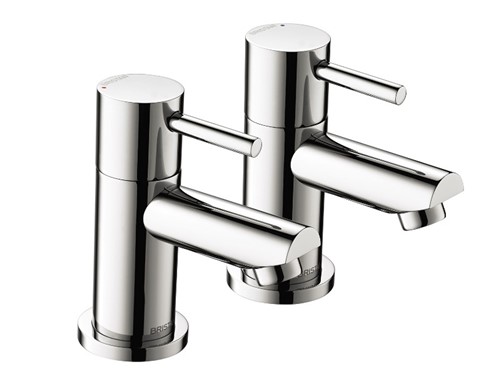 Bristan Blitz Pillar Bath Taps Pair Chrome