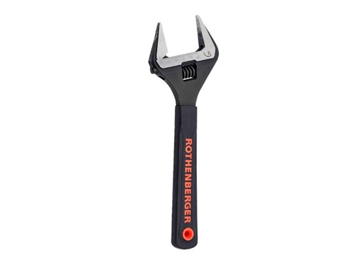 Rothenberger Adjustable Wrench Wide Jaw with Jaw Protectors 10in