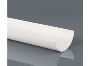 Half Round Guttering 4m Length 112mm - White