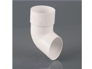 Round Downpipe Shoe 68mm - White