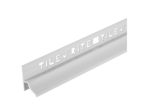 Tile Rite Heavy Duty Bath Trim White 7mm