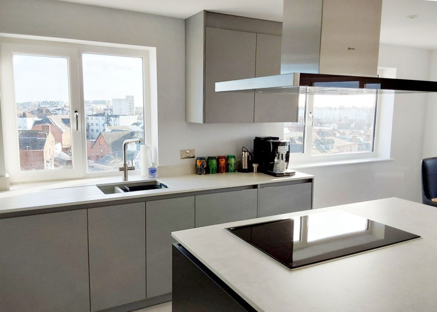 Small Kitchen in a Flat in Sleaford