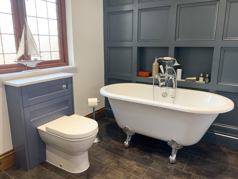 Midnight Blue period family bathroom