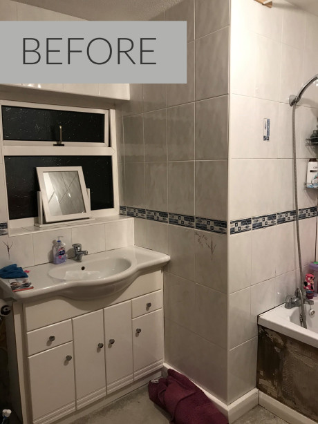 Bathroom before renovation