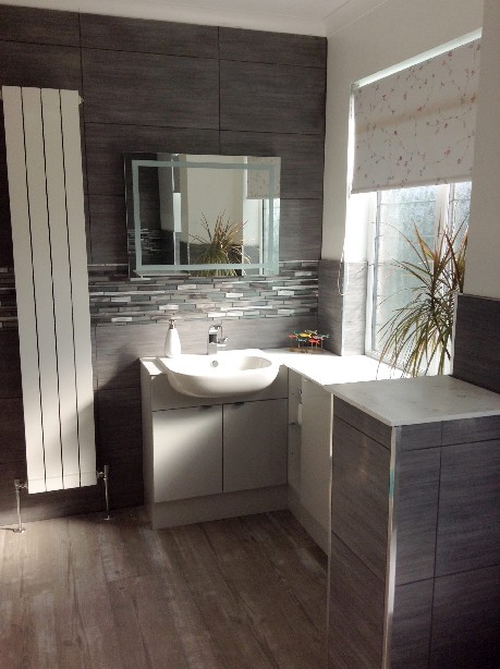 Contemporary bathroom transformation