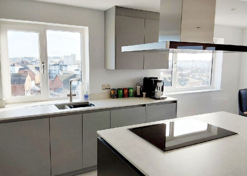 Small Kitchen in a Flat in Sleaford