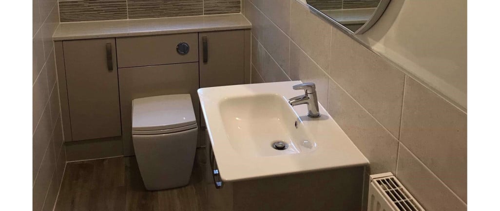 slimline cloackroom toilet